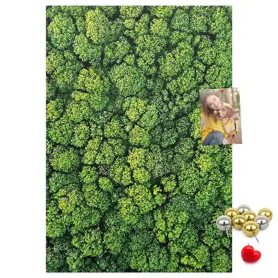 Cork Note Board Forest Tree Design