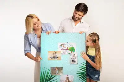 Artistic leaves abstract wall cork memo board