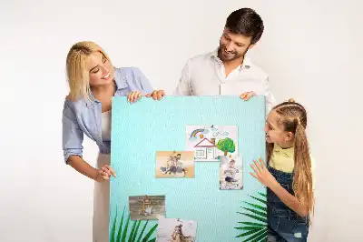 Artistic leaves abstract wall cork memo board