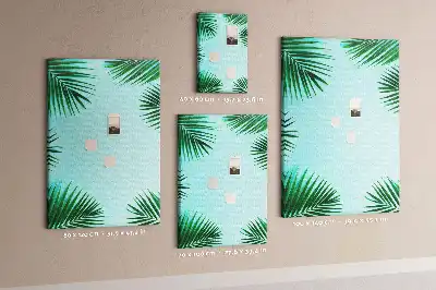 Dense tropical foliage cork pin board