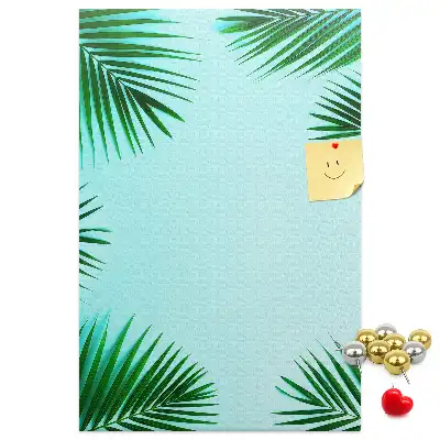 Dense tropical foliage cork pin board