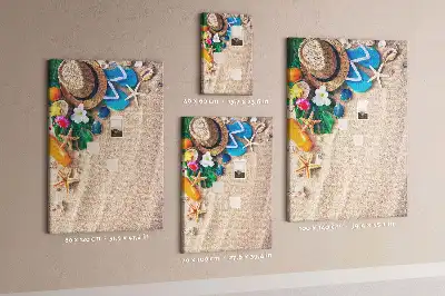 Paradise Beach Cork Note Board