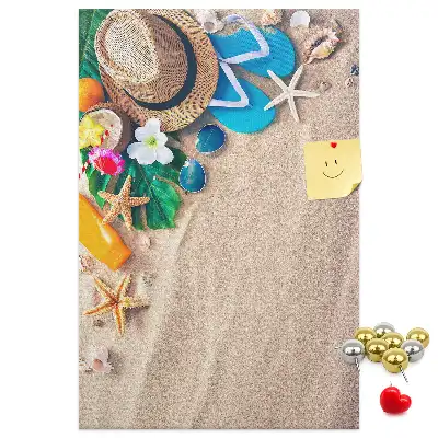 Paradise Beach Cork Note Board