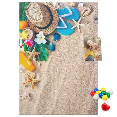 Cork Note Board Paradise beach
