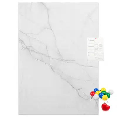 Marble stone wall cork memo board