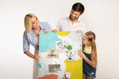 Doodle abstraction cork pin board