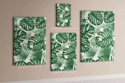 Green Monstera Leaf Cork Note Board
