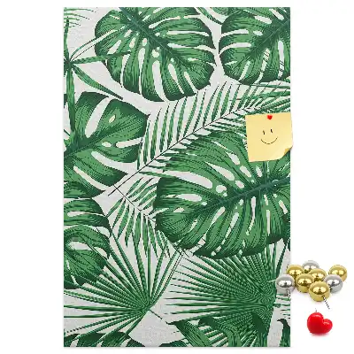 Green Monstera Leaf Cork Note Board