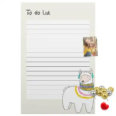 Wall cork memo board A list of dreams to fulfill
