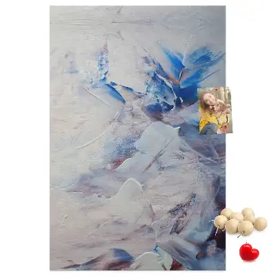 Cork pin board Painted abstraction