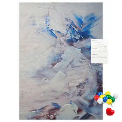 Cork pin board Painted abstraction