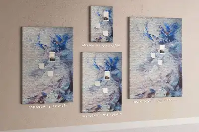 Cork pin board Painted abstraction
