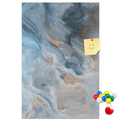 Cork Note Board Marble pattern