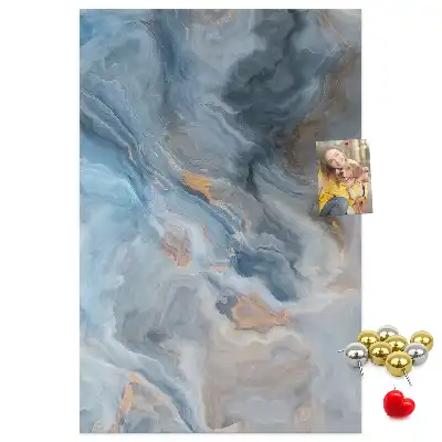 Cork Note Board Marble pattern