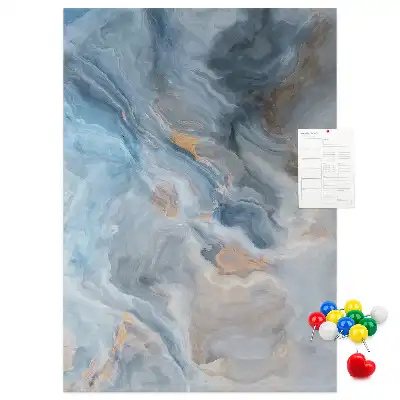 Marble Pattern Cork Note Board