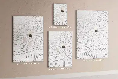 Wall cork memo board Lines in gray