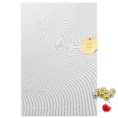 Wall cork memo board Lines in gray
