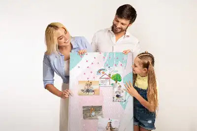 Abstract Composition Cork Note Board
