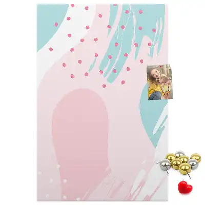 Abstract Composition Cork Note Board