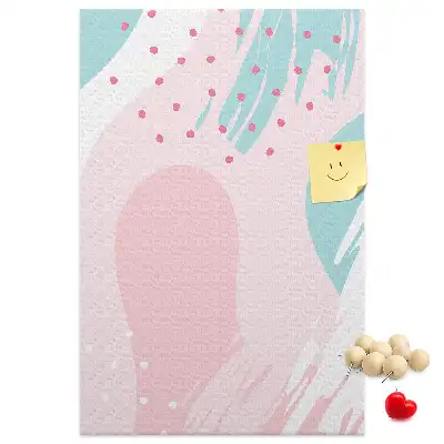 Abstract Composition Cork Note Board