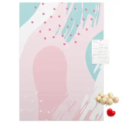 Abstract Composition Cork Note Board