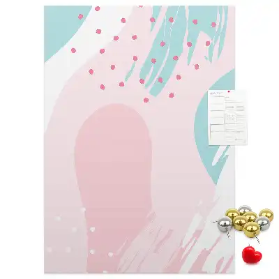 Abstract Composition Cork Note Board