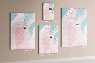 Abstract Composition Cork Note Board