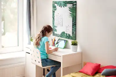 Monstera leaf shaped cork memo board