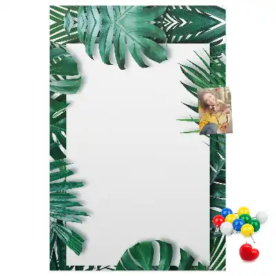 Monstera leaf shaped cork memo board