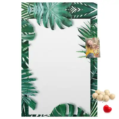 Monstera leaf shaped cork memo board