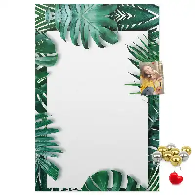 Monstera leaf shaped cork memo board