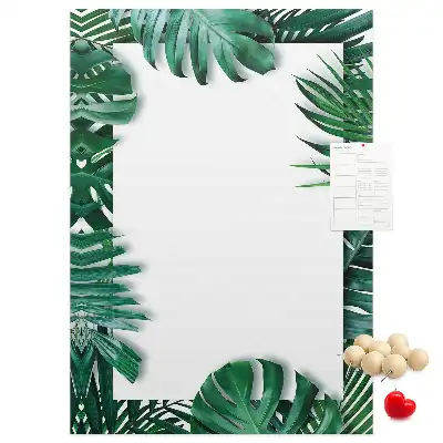 Monstera leaf shaped cork memo board
