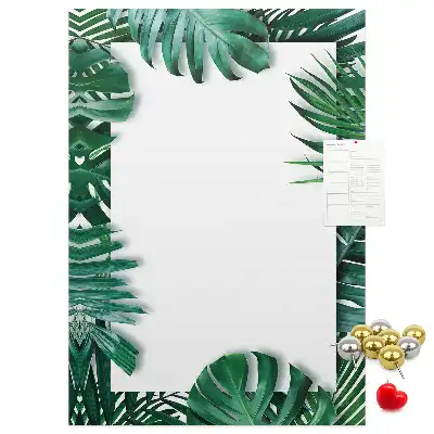 Monstera leaf shaped cork memo board