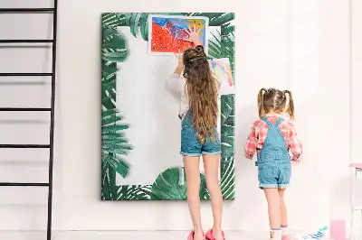 Monstera leaf shaped cork memo board