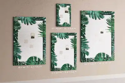 Monstera leaf shaped cork memo board