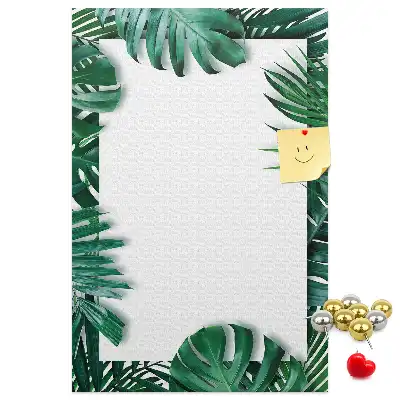 Monstera leaf shaped cork memo board