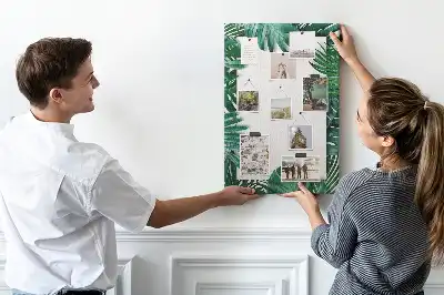 Monstera leaf shaped cork memo board