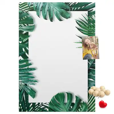 Monstera leaf shaped cork memo board