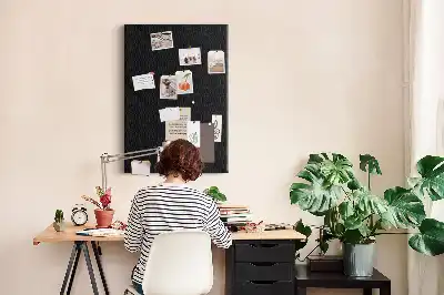 Smooth canvas cork memo board