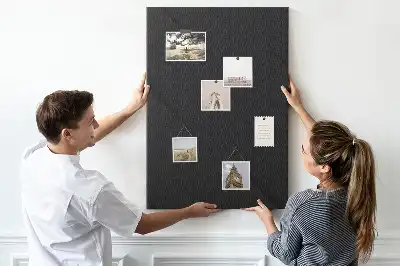 Smooth canvas cork memo board