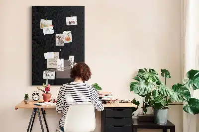 Smooth canvas cork memo board