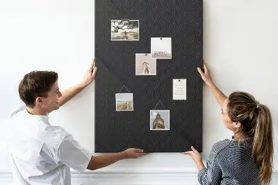 Wall cork memo board Smooth canvas
