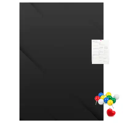 Smooth canvas cork memo board