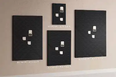 Smooth canvas cork memo board