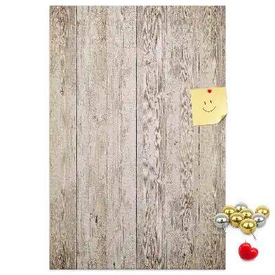 Wooden Parquet Style Cork Pin Board