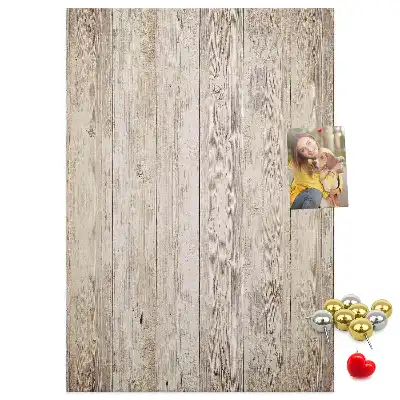 Wooden Parquet Style Cork Pin Board