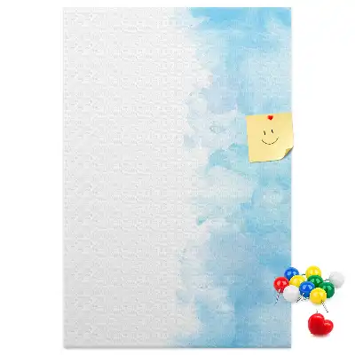 Wall cork memo board Watercolor stains