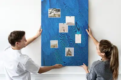 Cork pin board Parrot feathers