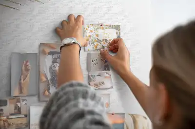 Gold Leaves Wall Cork Memo Board