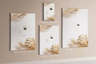 Gold Leaves Wall Cork Memo Board
